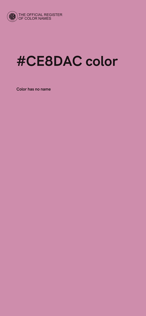 #CE8DAC color image
