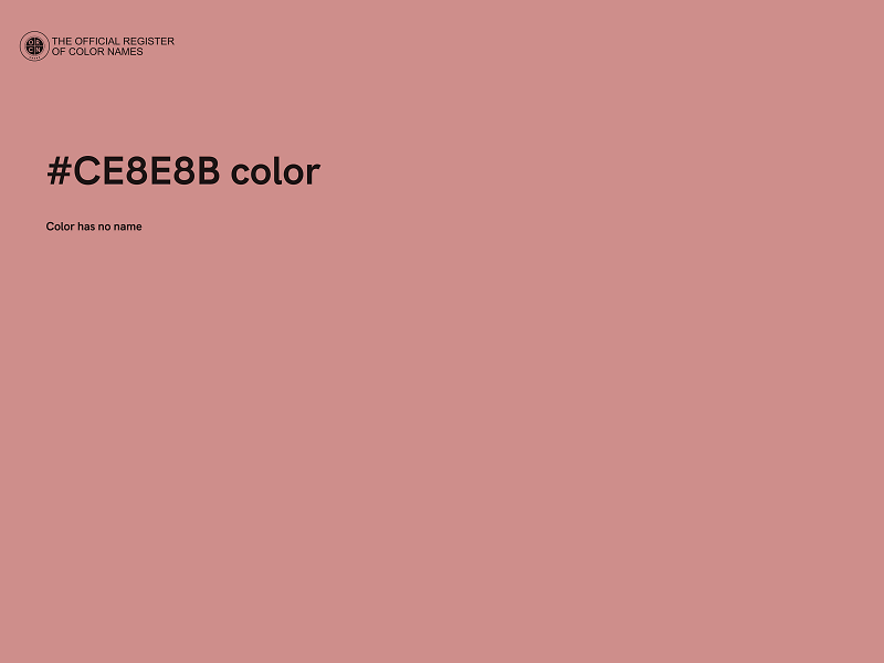 #CE8E8B color image