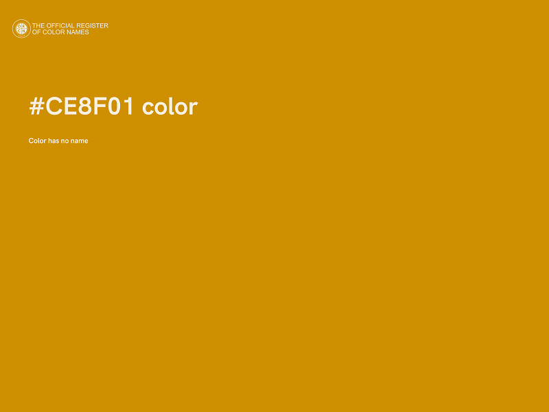 #CE8F01 color image