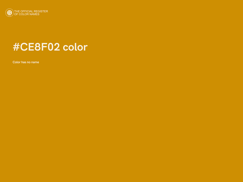 #CE8F02 color image