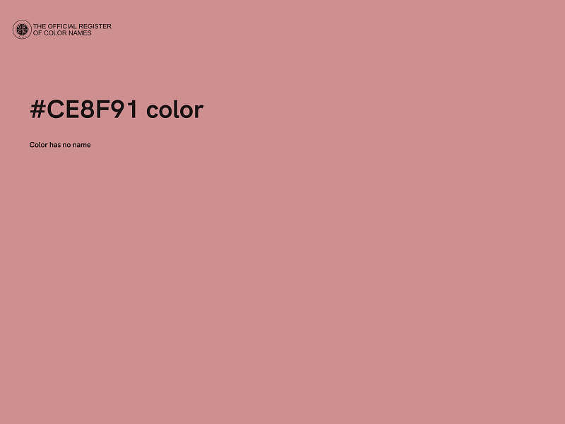 #CE8F91 color image