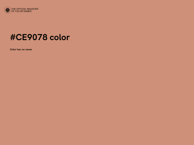 #CE9078 color image