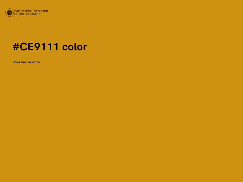 #CE9111 color image