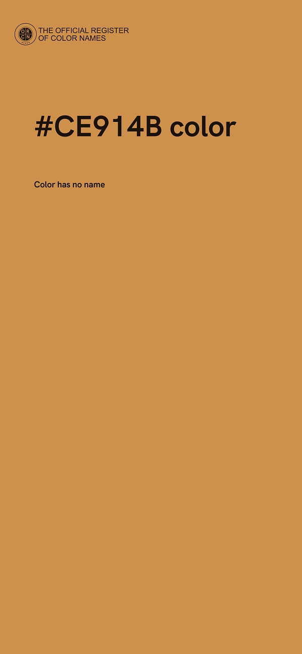 #CE914B color image
