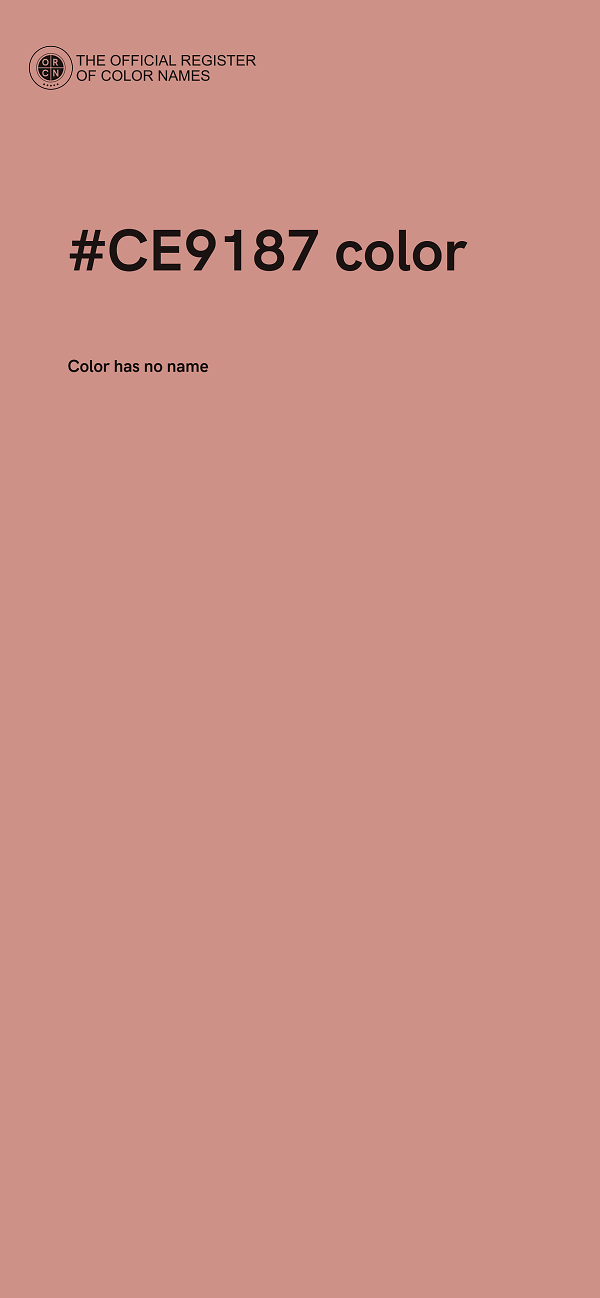 #CE9187 color image