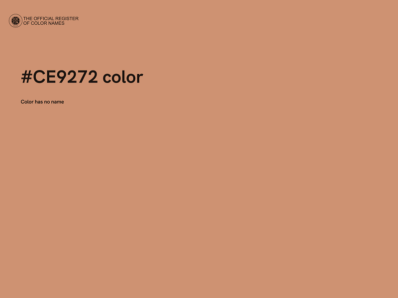 #CE9272 color image