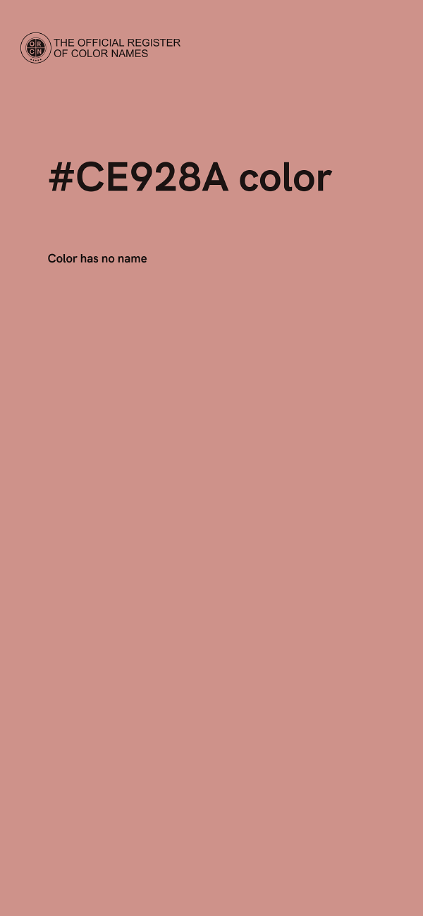 #CE928A color image