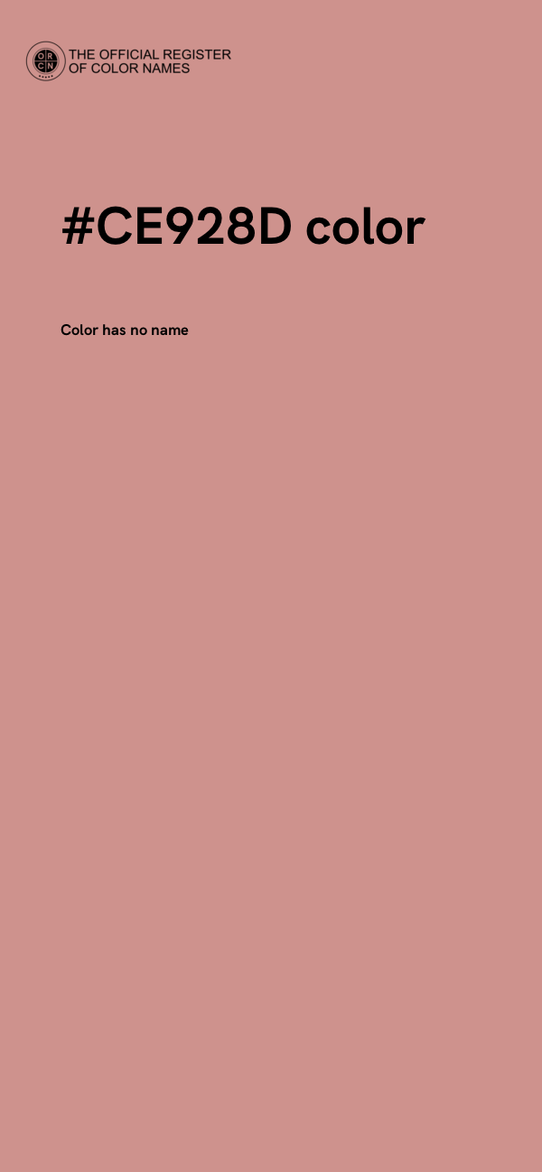 #CE928D color image