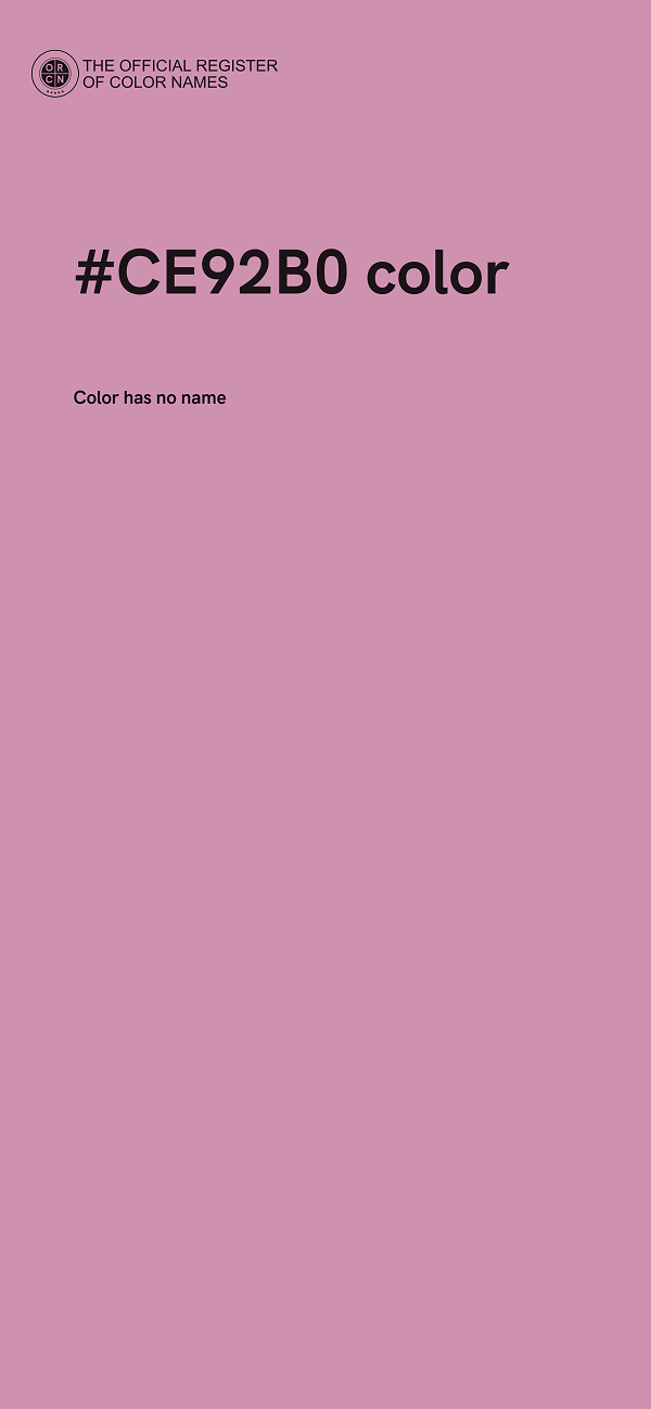 #CE92B0 color image