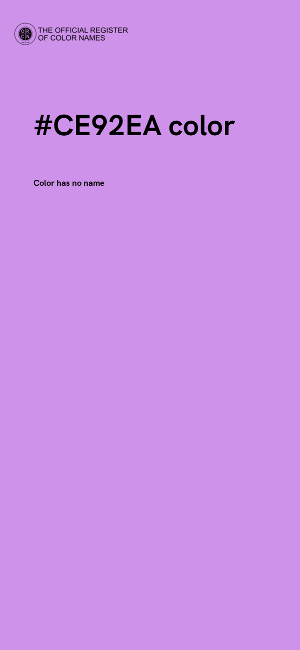 #CE92EA color image