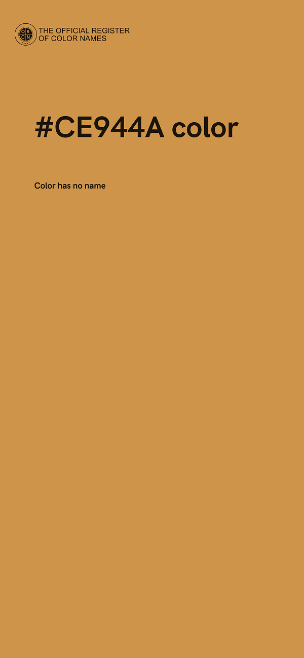 #CE944A color image