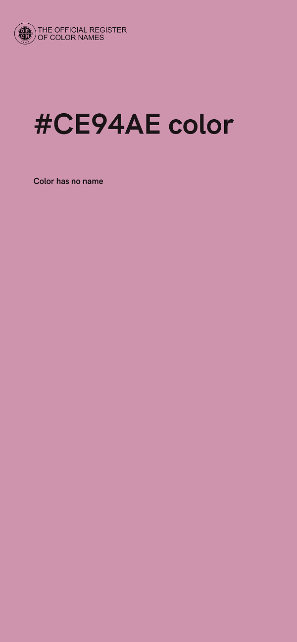 #CE94AE color image