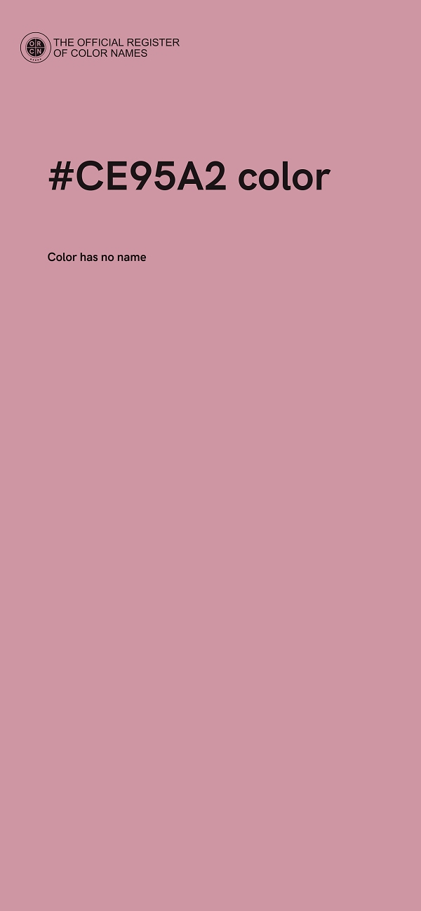 #CE95A2 color image