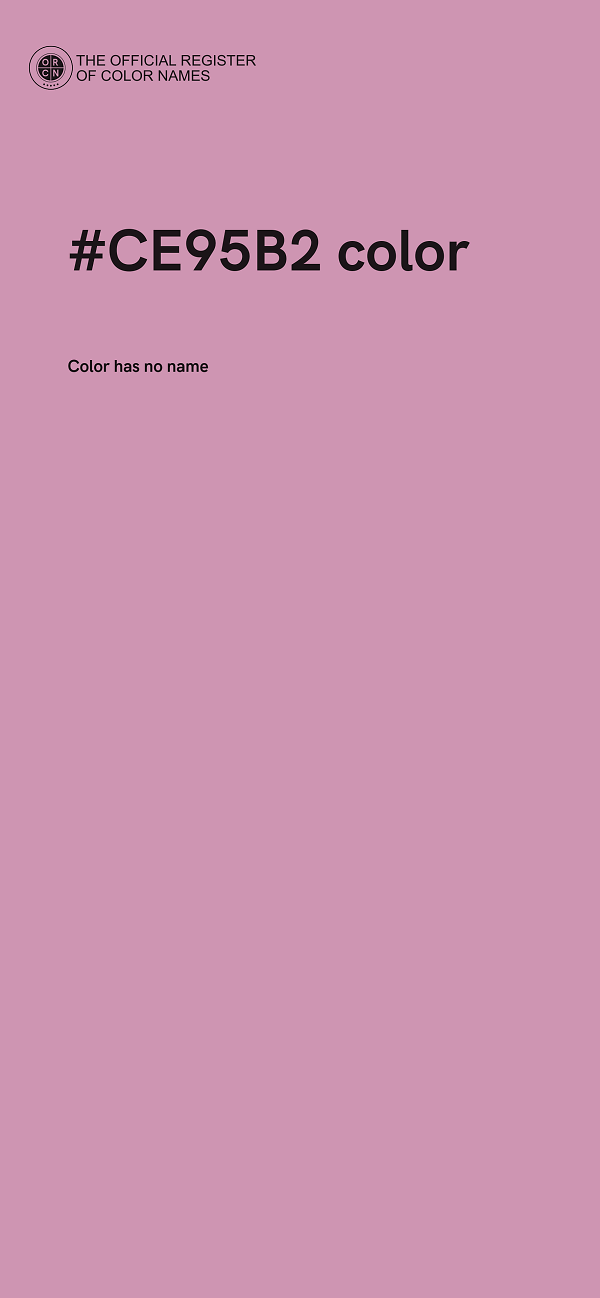 #CE95B2 color image