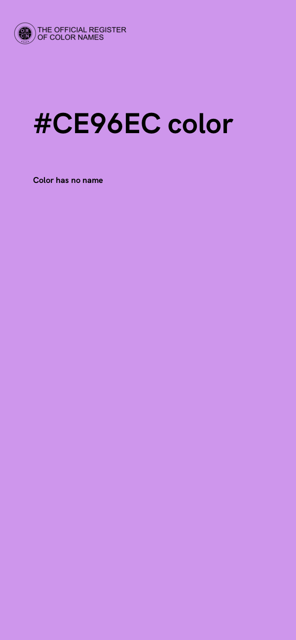 #CE96EC color image