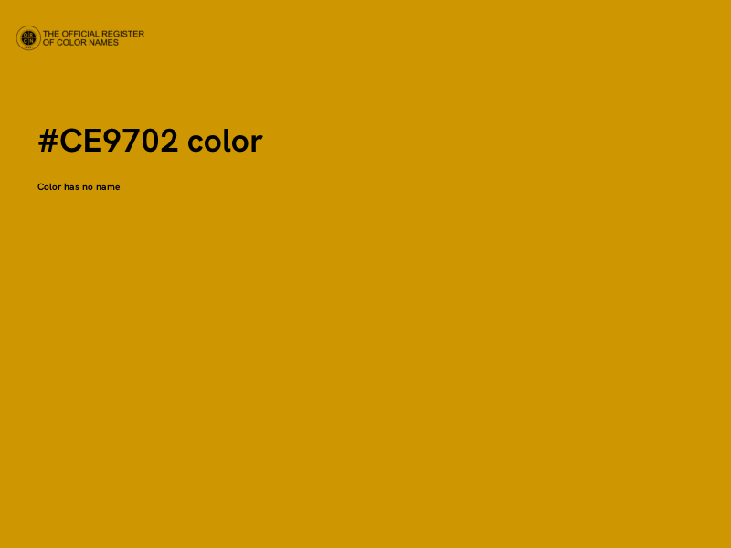 #CE9702 color image