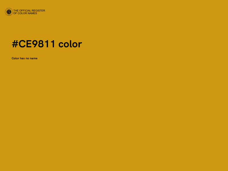 #CE9811 color image