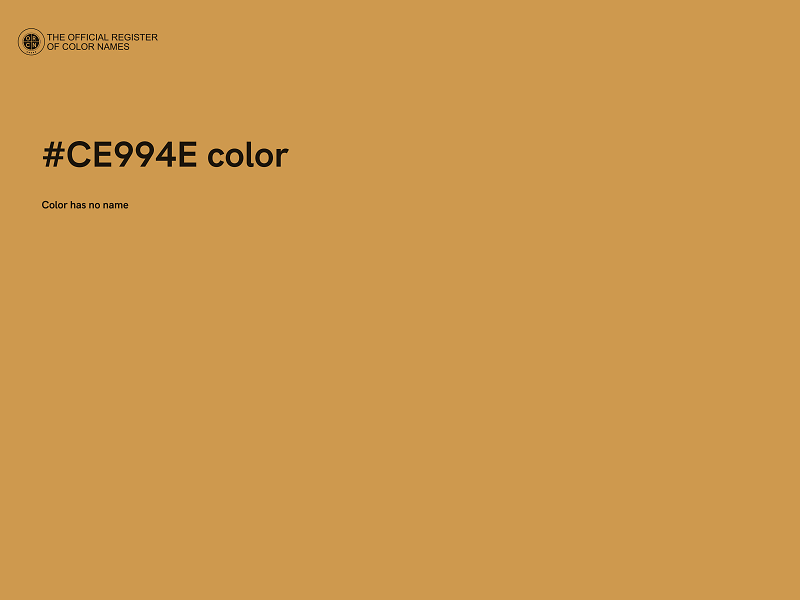 #CE994E color image