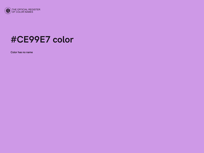 #CE99E7 color image