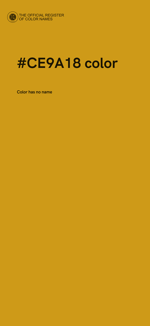 #CE9A18 color image