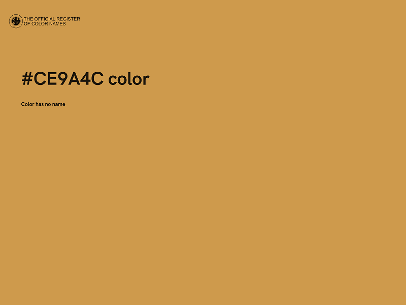 #CE9A4C color image