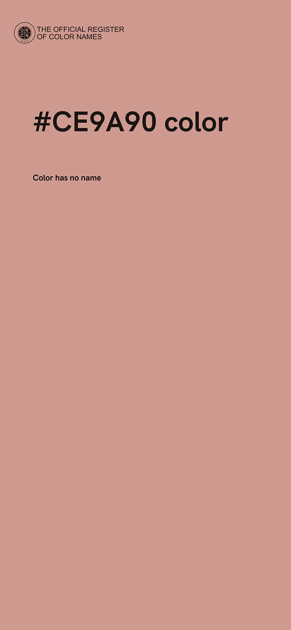 #CE9A90 color image