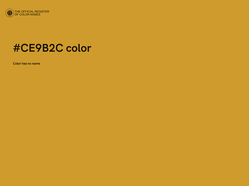 #CE9B2C color image