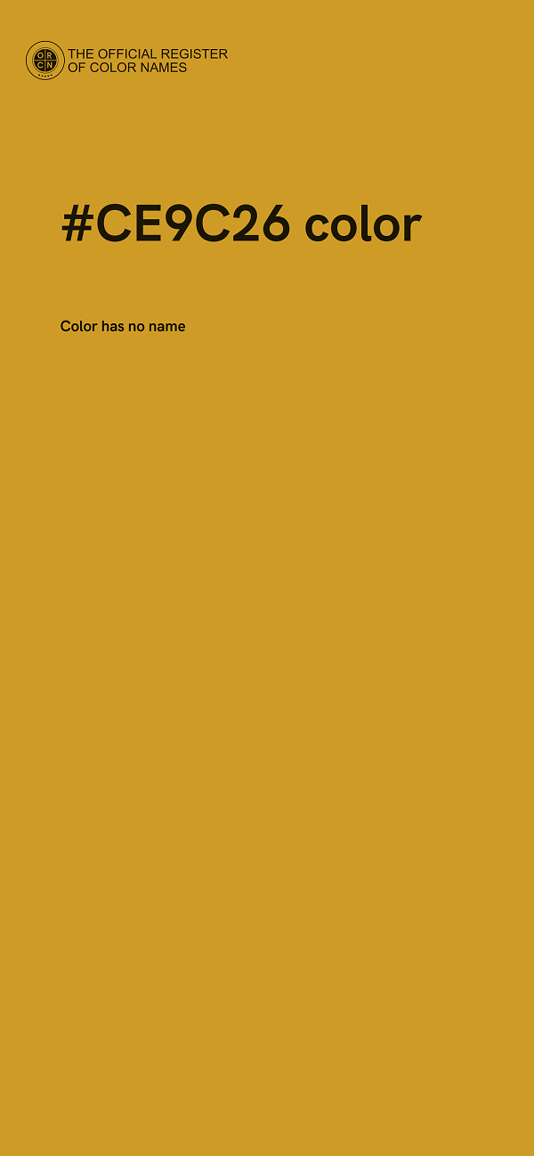 #CE9C26 color image