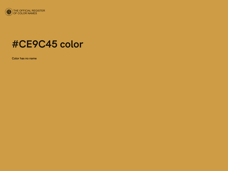 #CE9C45 color image