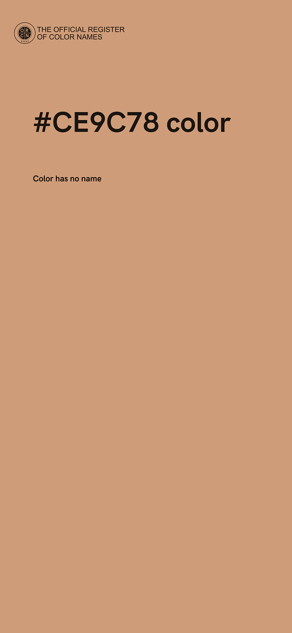#CE9C78 color image