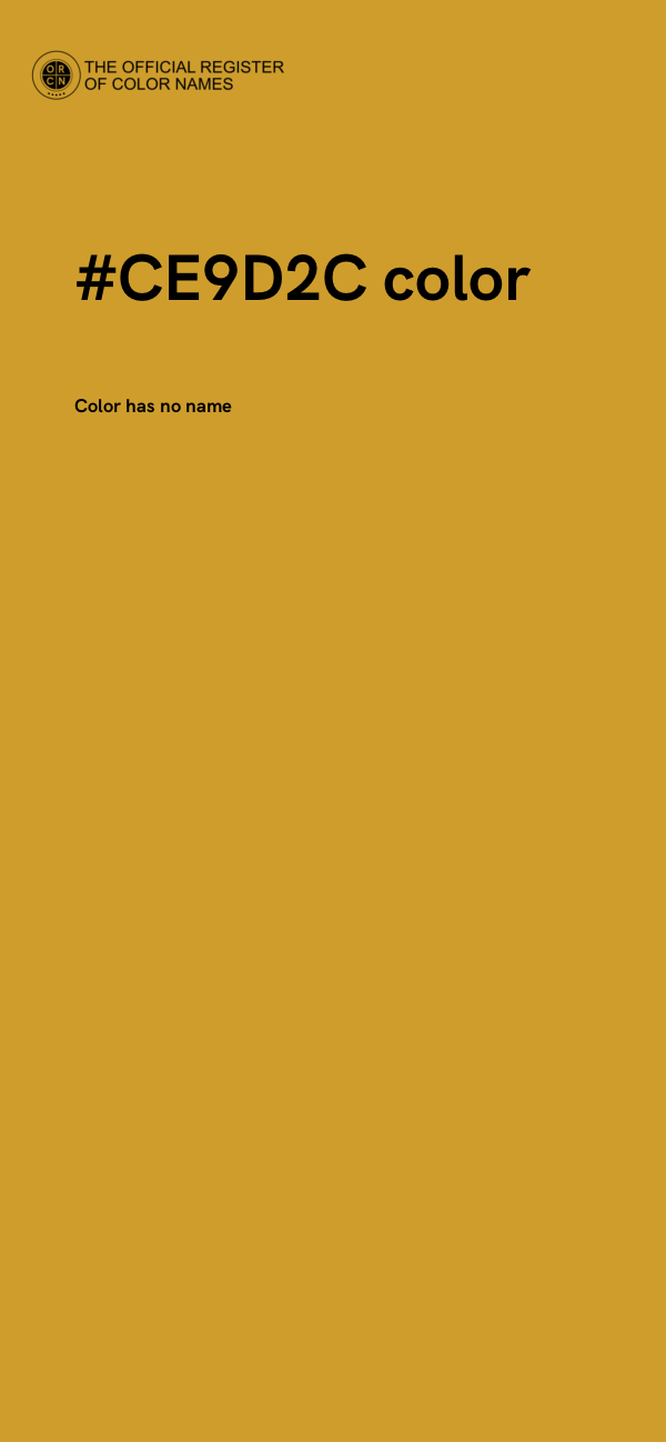 #CE9D2C color image