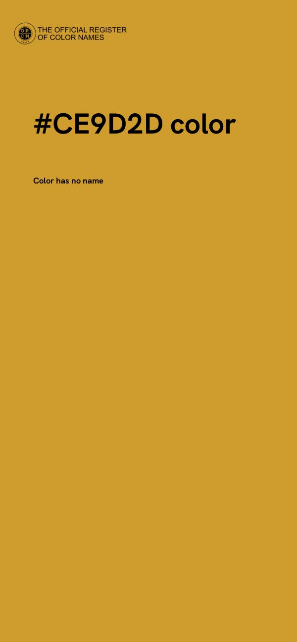 #CE9D2D color image