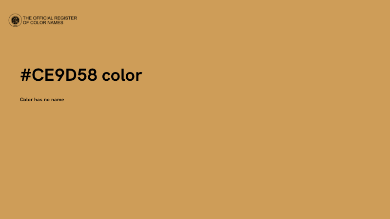 #CE9D58 color image