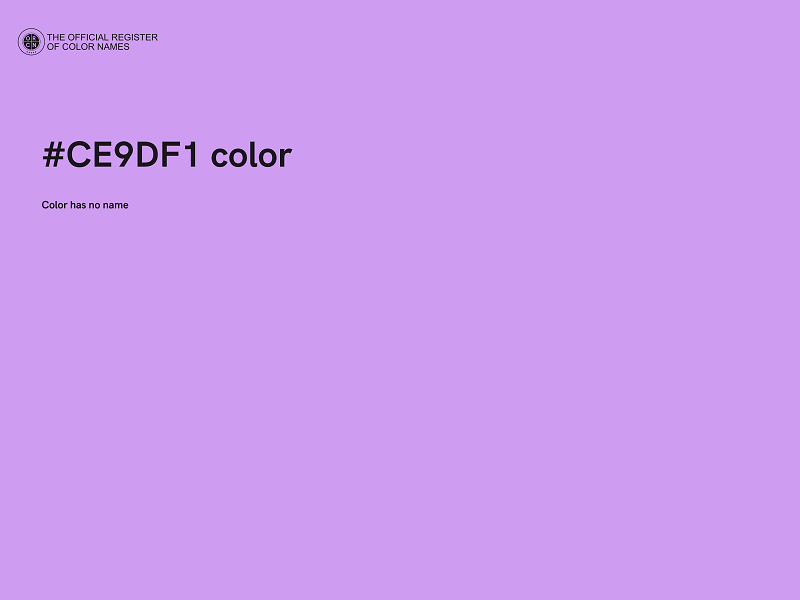 #CE9DF1 color image