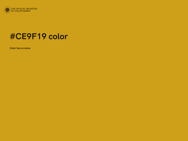 #CE9F19 color image