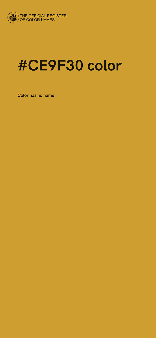 #CE9F30 color image
