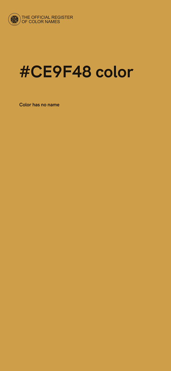 #CE9F48 color image