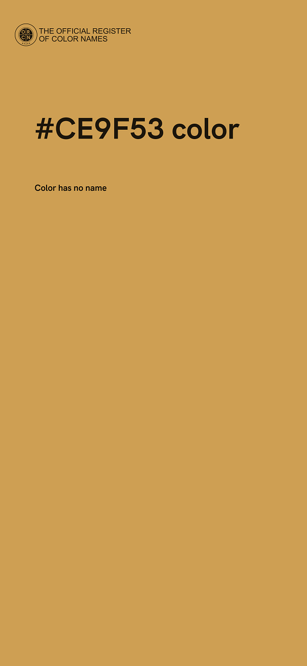 #CE9F53 color image
