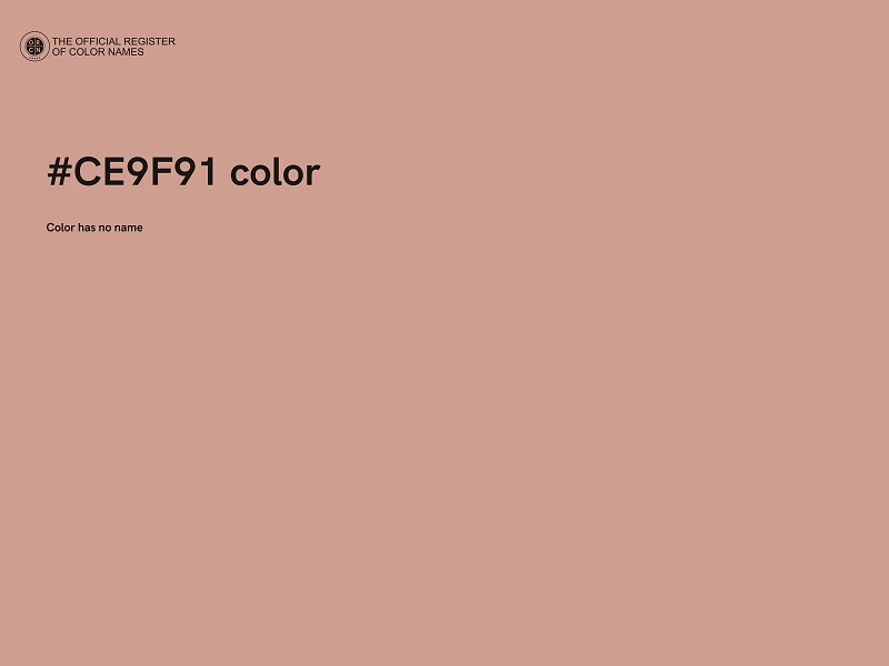 #CE9F91 color image