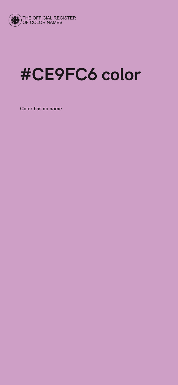 #CE9FC6 color image