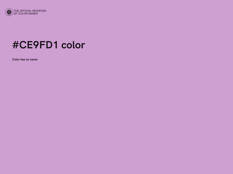 #CE9FD1 color image