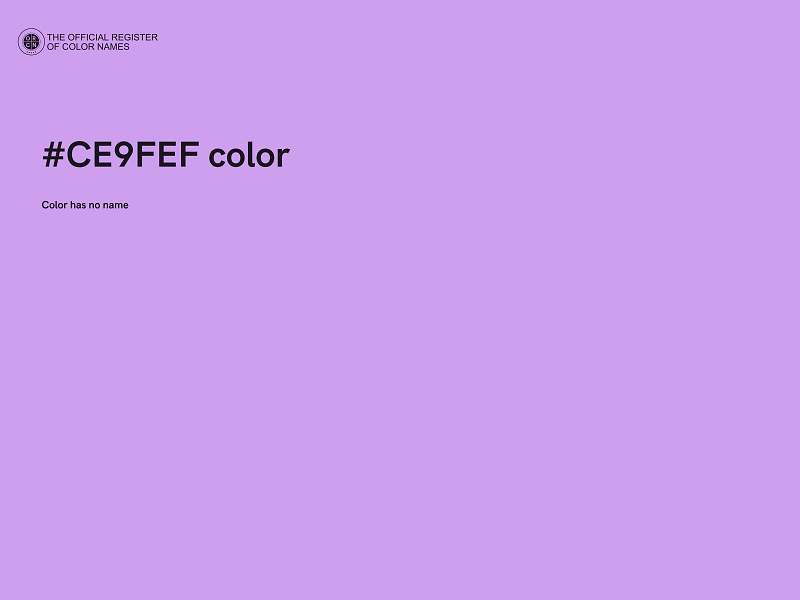 #CE9FEF color image