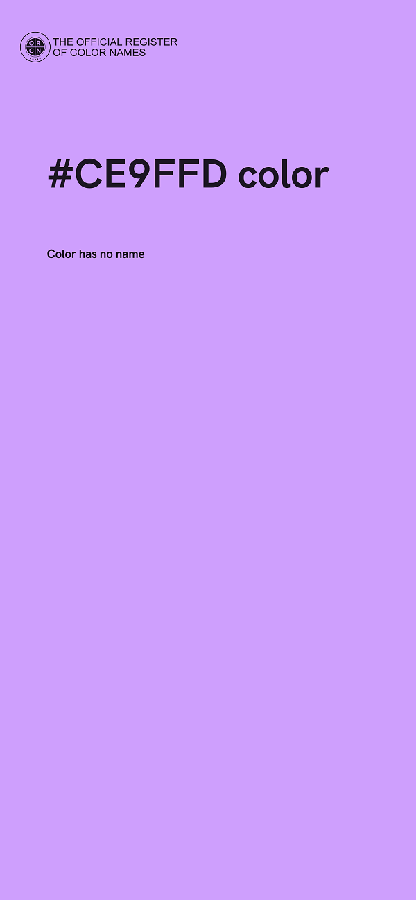 #CE9FFD color image