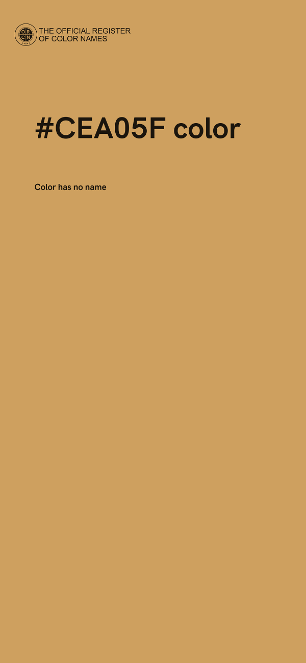 #CEA05F color image