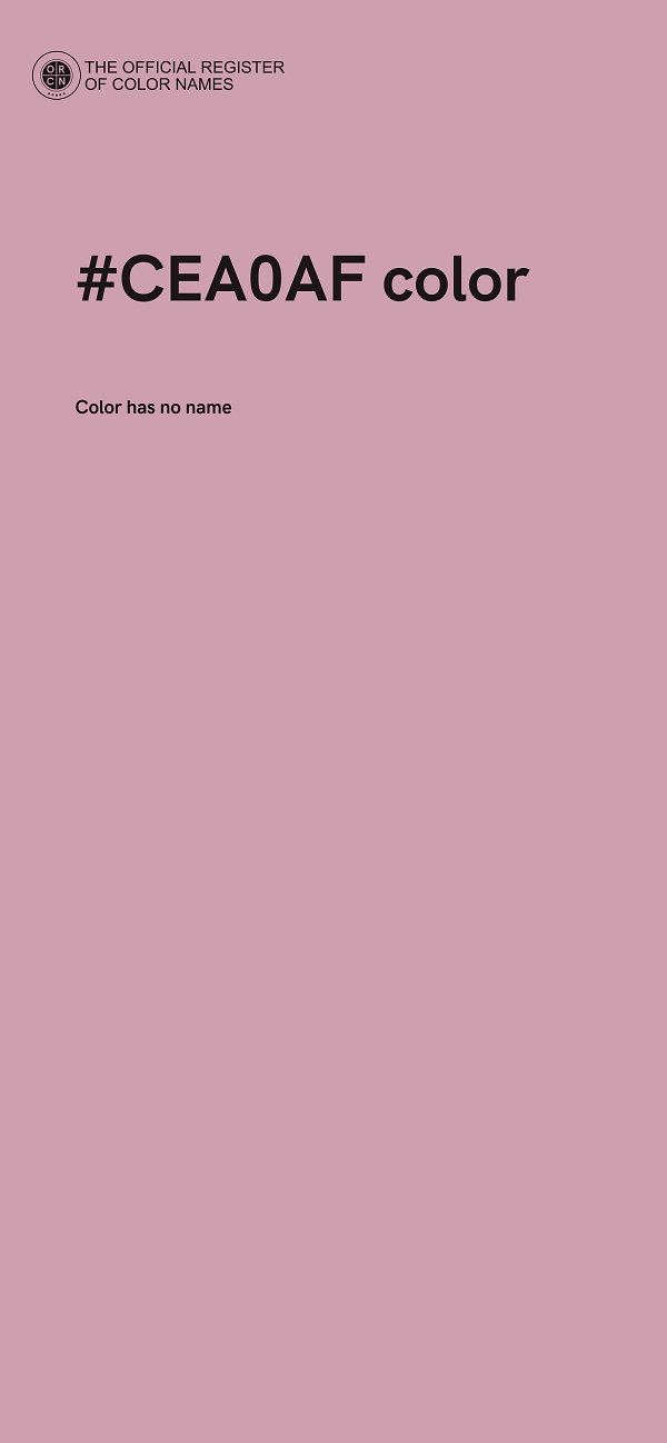 #CEA0AF color image
