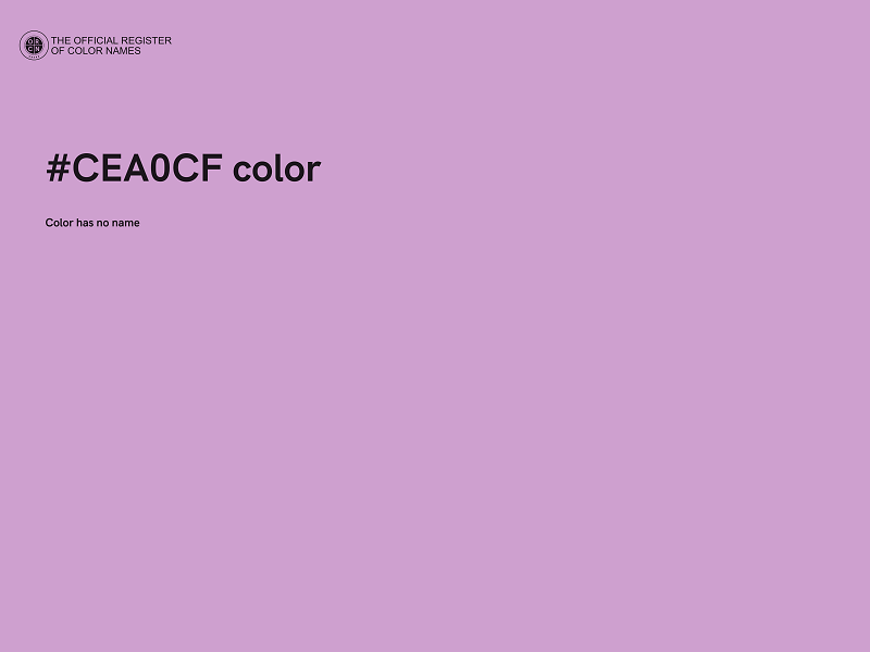 #CEA0CF color image