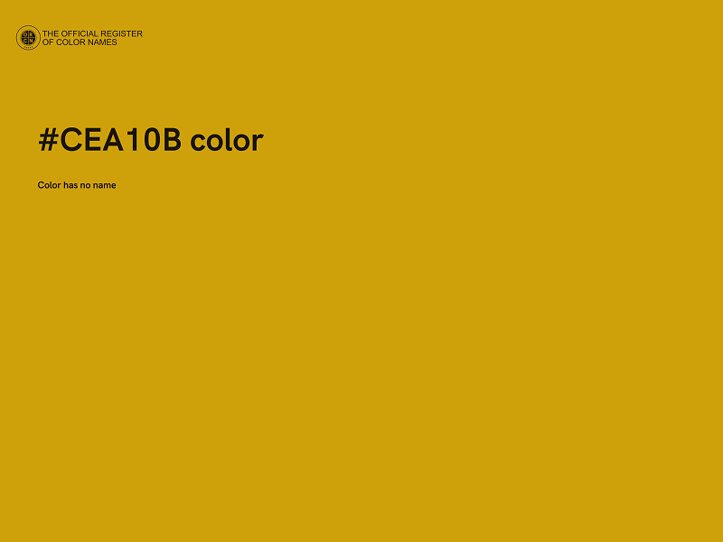 #CEA10B color image