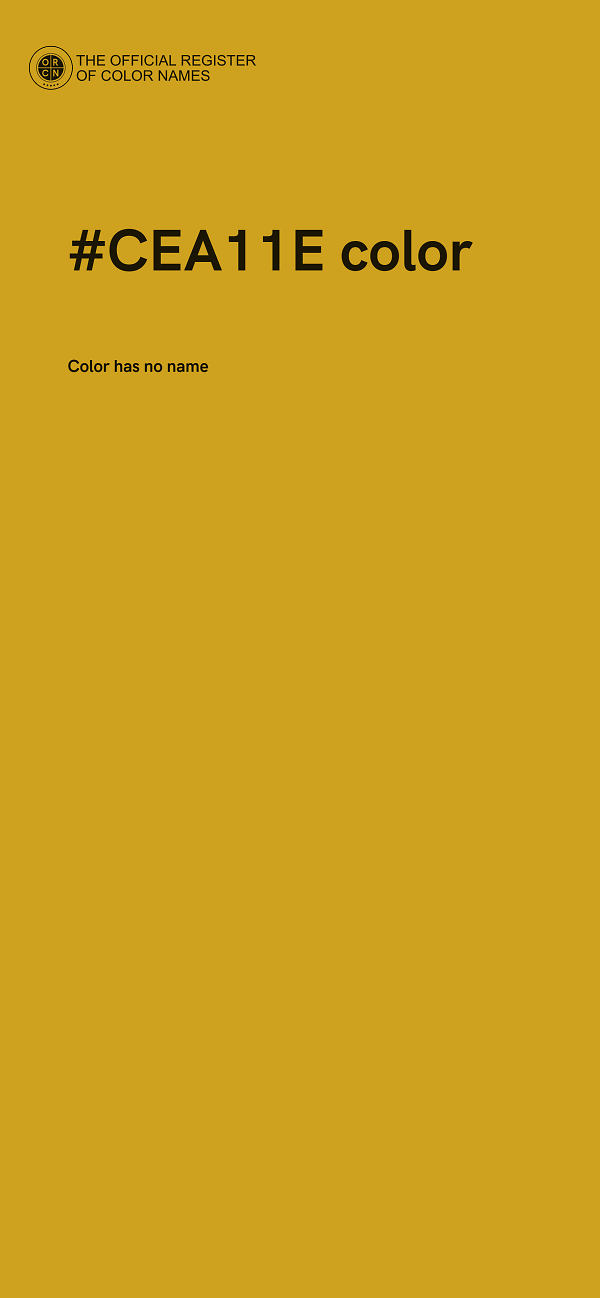 #CEA11E color image