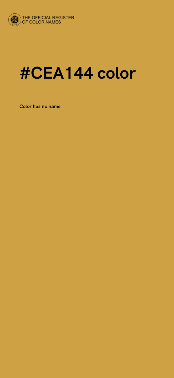 #CEA144 color image
