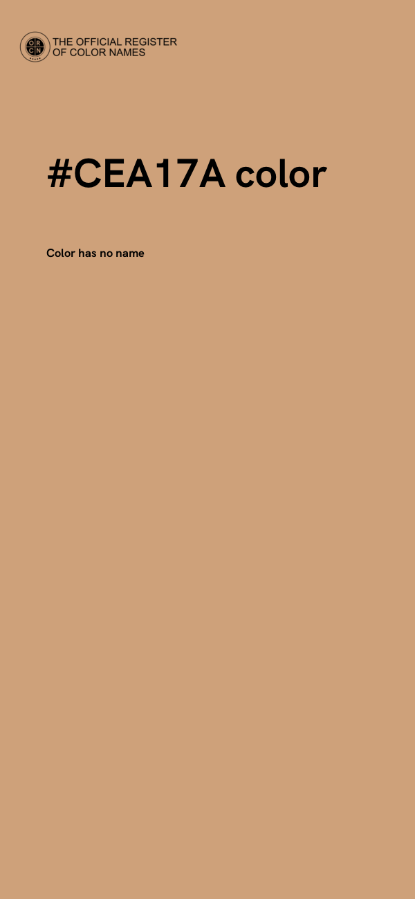 #CEA17A color image
